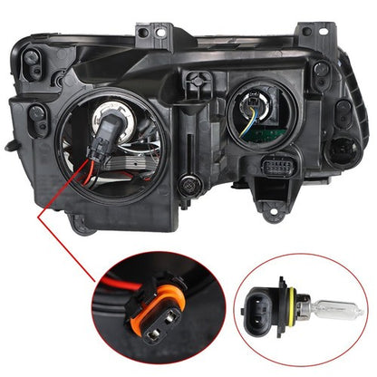 Solid Spare Single LH Side For Chrysler 300 2011-2014 Headlight Replacement Halogen Clear