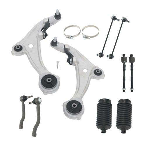 Solid Spare Suspension Control Arms Tie Rod Ends Sway Bar Kit For Nissan Altima 2007-2012