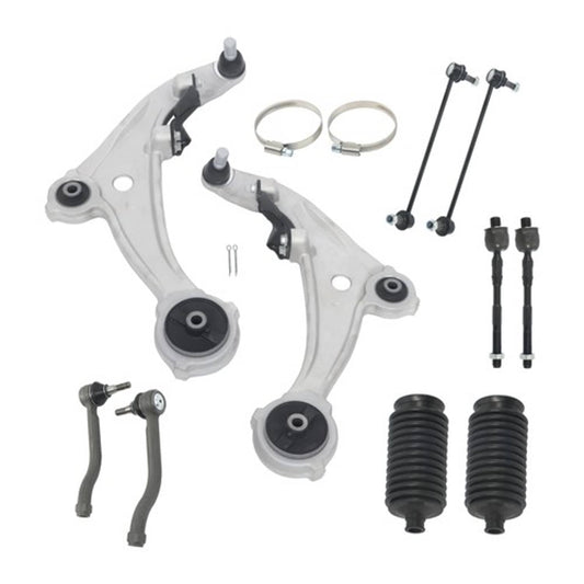 Solid Spare Suspension Control Arms Tie Rod Ends Sway Bar Kit For Nissan Altima 2007-2012