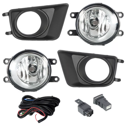 For 2012-2015 Toyota Tacoma Clear Bumper Driving Fog Lights + Switch + Bulbs Kit