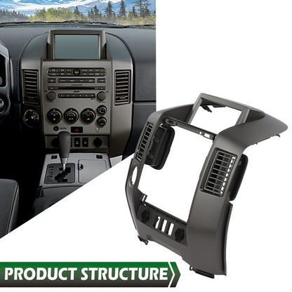Solid Spare New Fit For Nissan Titan Armada Center Dash Console Instrument Bezel w/o Speaker