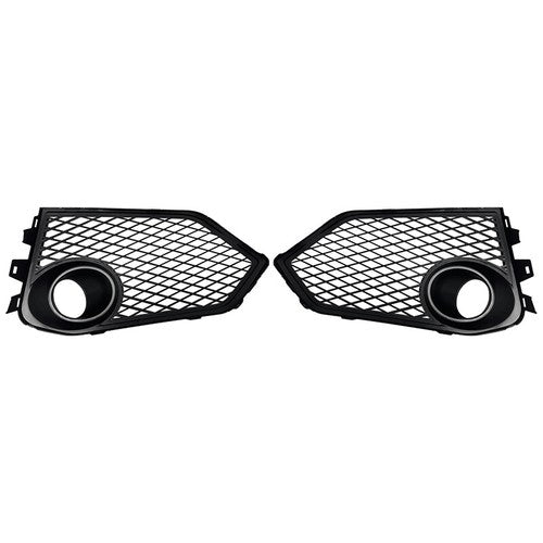 Fit 2017-2021 Honda Civic Type R Black Open Mesh Fog Light Lamp Covers