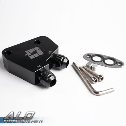 Solid Spare Fit For LS1 LS2 LS3 Engine 16 Row 10AN Oil Cooler + Filter Adapter + Hose Kit