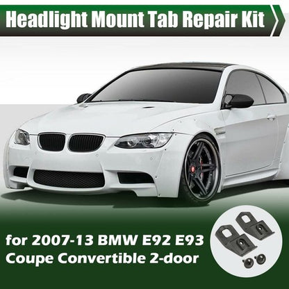 Solid Spare Fit For 2007-2013 BMW E92 E93 Coupe Convertible Headlight Mount Tab Repair Kit