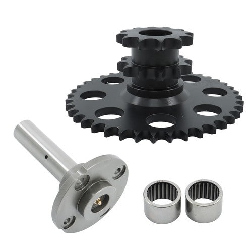 Solid Spare Chain Drive Cluster Sprocket Set D76529 D64175 Fits Case Skid Steer 1845