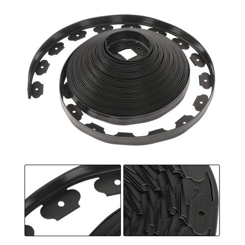 Solid Spare L-shaped Landscape Edging Border Kit 100'No-Dig Garden 1.5" Edge Lawn Border New