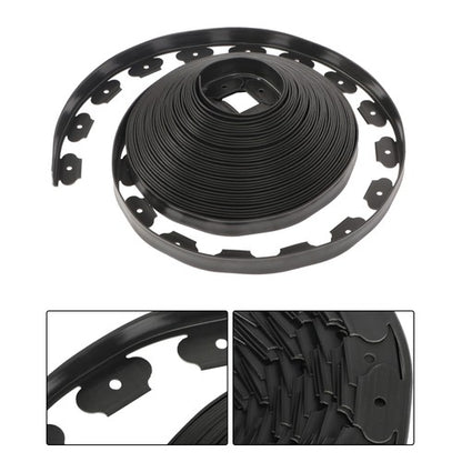 Solid Spare L-shaped Landscape Edging Border Kit 100'No-Dig Garden 1.5" Edge Lawn Border New