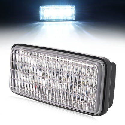 Solid Spare For John Deere Clear Plastic PC LED Headlight 7200 7400 7600 7700 #RE161288