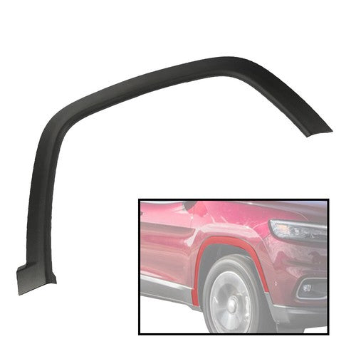 Solid Spare Fit For 2017-2022 Jeep Compass Front Right Wheel Molding Fender Flare Textured