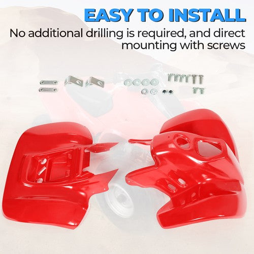 Solid Spare FOR HONDA TRX90 93-05 RED ABS PLASTIC FRONT & REAR FENDERS SET