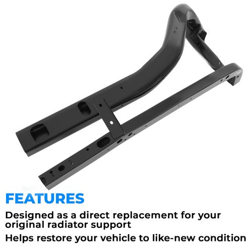 Solid Spare Left Radiator Support Steel Rail For Ram 1500/2500/3500 2009 2010-24 68095951AG