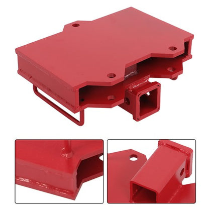 Solid Spare 2'' Forklift Trailer Hitch Receiver Tow Hitch Attachments for Dual Pallet Fork