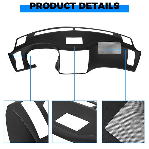 Solid Spare For 2006 2007 2008 Infiniti FX35 Black Painted Dash Cover Dash Cap w/ Glue