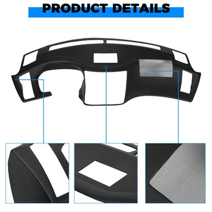 Solid Spare For 2006 2007 2008 Infiniti FX35 Black Painted Dash Cover Dash Cap w/ Glue