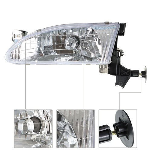 Solid Spare Pair Corner Parking Signal Lights Headlights Combo For Toyota Corolla 1998-2000