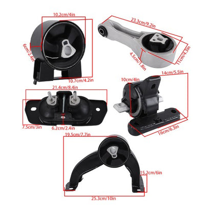 Solid Spare For 10-14 Dodge/11-14 Chrysler 5085078ad 5Pcs Engine Mounts&Transmission Mount