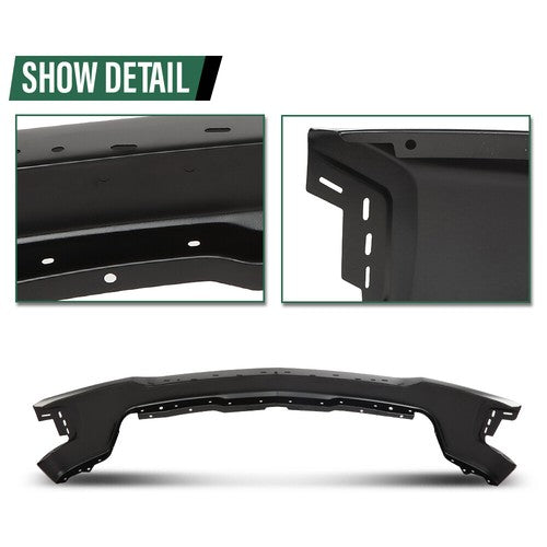 Solid Spare Front Bumper Face Bar w/o Sensor Holes Fit For 2019-2022 Chevy Silverado 1500