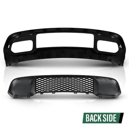 Solid Spare Fit For 2017-2022 Jeep Grand Cherokee Front Lower Grille & Bumper Grill Bezel