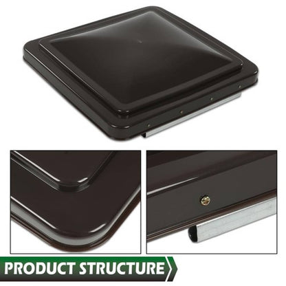 Solid Spare New 2pcs Smoke 14" x 14" Replacement Roof Vent Cover Camper RV Trailer Ventline
