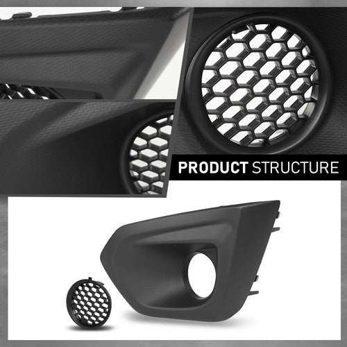 Solid Spare Front Bumper Fog Light Bezel Cover Left Fit For 2012 2013 2014 Subaru Impreza