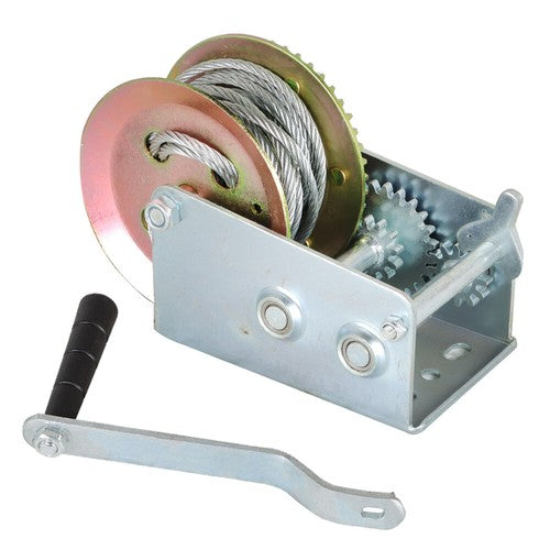 Solid Spare 3500 lbs For Trailer Winch Hand Crank Winch Durable Hand Winch With Cable