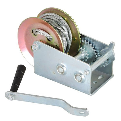 Solid Spare 3500 lbs For Trailer Winch Hand Crank Winch Durable Hand Winch With Cable