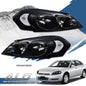 Solid Spare FIT FOR 2006-2016 CHEVY IMPALA LIMITED SMOKED /CLEAR CORNER HEADLIGHT HEAD LAMPS