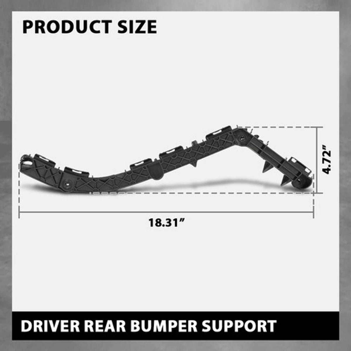 Solid Spare Rear Bumper Cover Support Left Side Fit For 2010-2023 Lexus GX460 LX1142120