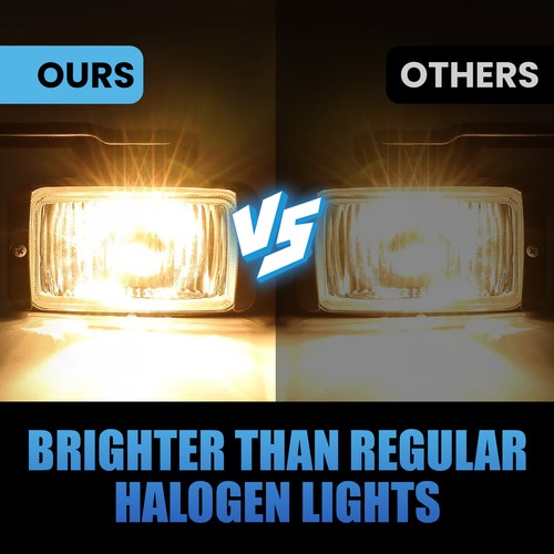 Solid Spare Halogen Chrome Fog Lights Lamp For 1988-1999 2000 Chevy GMC C/K 1500 C2500 K2500