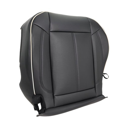 Solid Spare NEW Black Leather For Hummer H3 2006-2010 Driver&passenger Bottom Seat Cover
