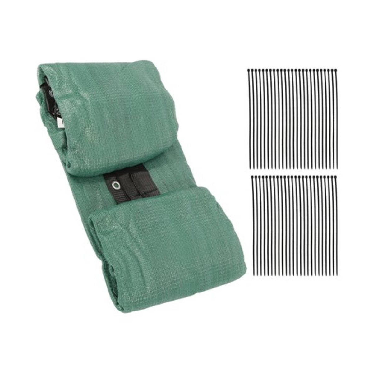 Solid Spare dark green 5FTx50FT garden privacy fence heavy duty barrier net with zip ties