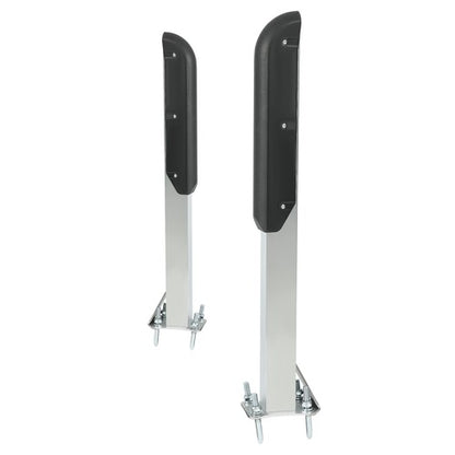 Solid Spare Fits for 2" Trailer Frames Pair of Zinc-Plated Pontoon Boat Trailer Guide On