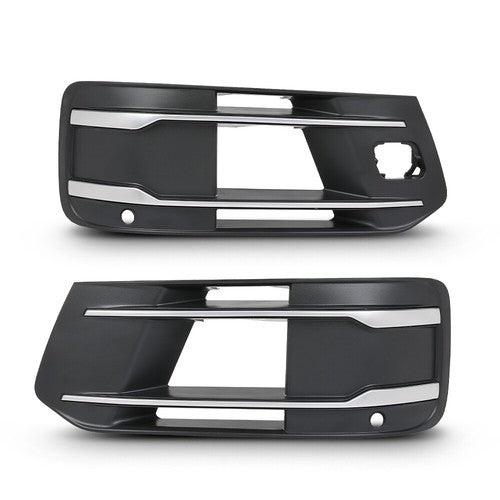 Solid Spare Fit For 2016 2017 2018 2019 Audi Q7 Fog Light Grille Bezel Insert Left+Right