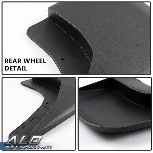 Solid Spare Front+Rear Mud Flap Splash Guards Fit For 14 -18 Chevy Silverado 1500 2500 3500