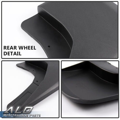 Solid Spare Front+Rear Mud Flap Splash Guards Fit For 14 -18 Chevy Silverado 1500 2500 3500