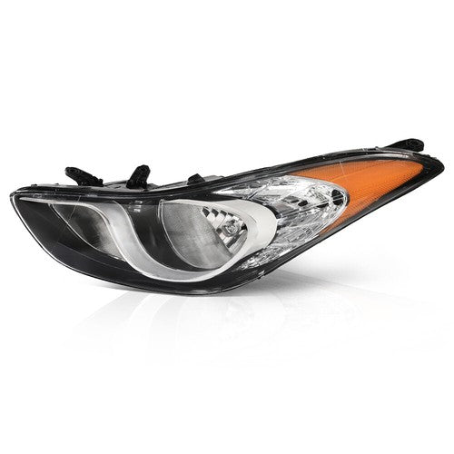 Solid Spare New Fit For 2011-2013 Hyundai Elantra Halogen Headlight Assembly Left Driver