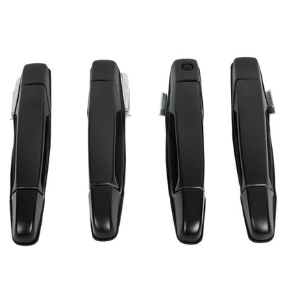 Solid Spare Front & Rear Set of 4 Door Handle Black For Chevy GMC Tahoe Yukon Sierra 2007-14