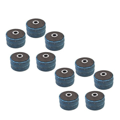 Solid Spare 4-1/2" X 7/8" 40 GRIT PREMIUM ZIRCONIA FLAP DISC SANDING GRINDING 100 PACK New