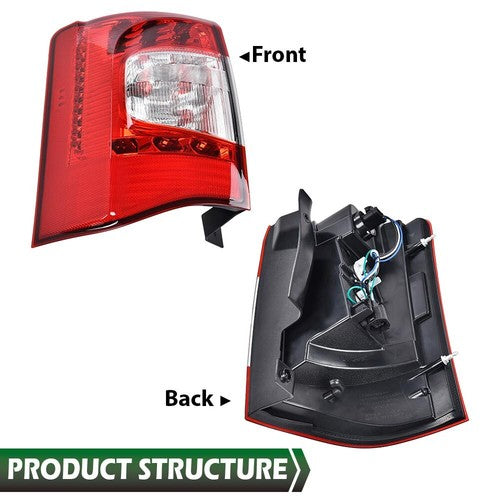 Solid Spare LED Tail Light Brake Lamp Left Side Fit For 2011-2016 Chrysler Town & Country