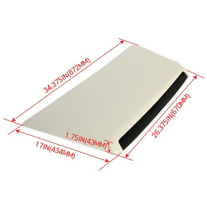 Solid Spare For 2014-2021 Toyota Tundra SR5 Crew Cab Front Hood Scoop Vent Bulge Kit White