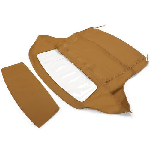 Solid Spare For BMW Z3 1996-2002 Tan Convertible Soft Top Replacement w/Plastic Window