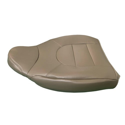 Driver Side Lean Back Leather Cover Tan For 1999 2000 Ford F350 Lariat Front