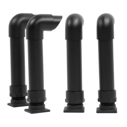 Solid Spare (4) Black Snorkel Kits For Polaris Sportsman 400 500 600 700 800 1994-2014