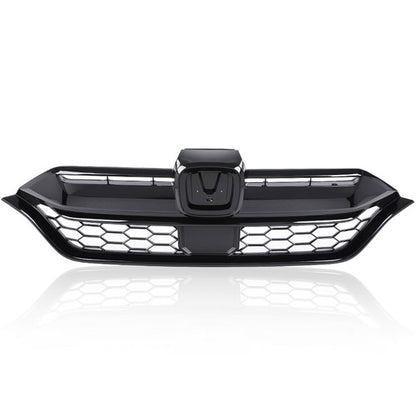 Solid Spare Fit For 2020-2022 Honda CR-V CRV BlackFront Bumper Upper Honeycomb Grille Grill