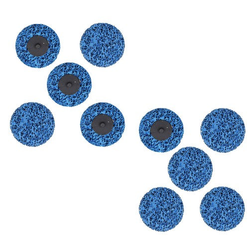 Solid Spare 3" Blue Quick Change Easy Strip & Clean Discs For Paint Rust 10 Pack