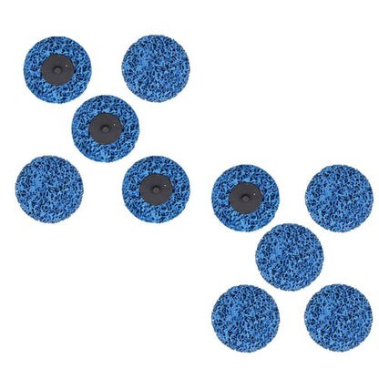 Solid Spare 3" Blue Quick Change Easy Strip & Clean Discs For Paint Rust 10 Pack