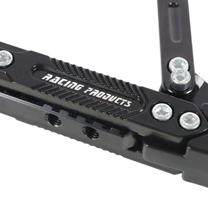 Solid Spare Motorcycle CNC Aluminum Alloy Adjustable Kickstand Foot Side Stand Black
