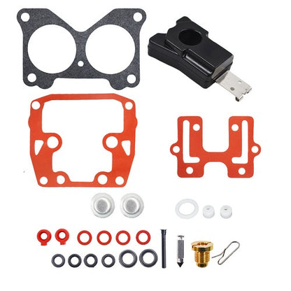 Solid Spare 2× Carburetor Carb Rebuild Kit For Johnson Evinrude V4 85 90 100 115 125 140HP