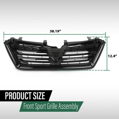 Solid Spare Fit For 22-24 Subaru Forester Sport Front Bumper Upper Grille Grill J1010SJ260