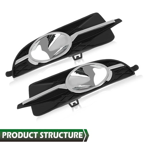 Solid Spare Bumper Fog Light Bezel Lamp Trim Fit For 2010-2013 Buick Lacrosse Left+Right